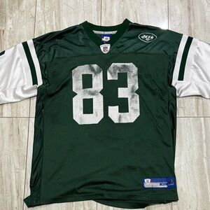 Reebok Green and White NFL Equipment Jersey